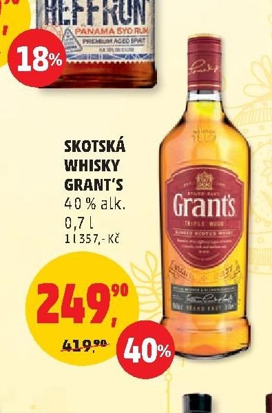 Skotská whisky Grant's