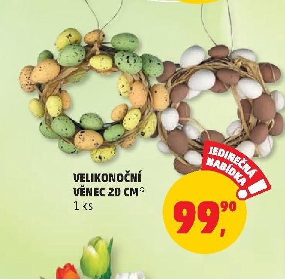 VELIKONOČNÍ VĚNEC 20 CM