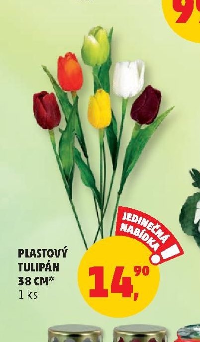 PLASTOVÝ TULIPÁN 38 CM
