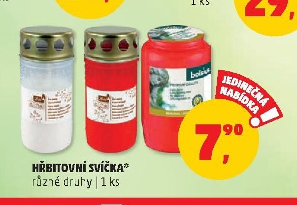 HŘBITOVNÍ SVÍČKA různé druhy