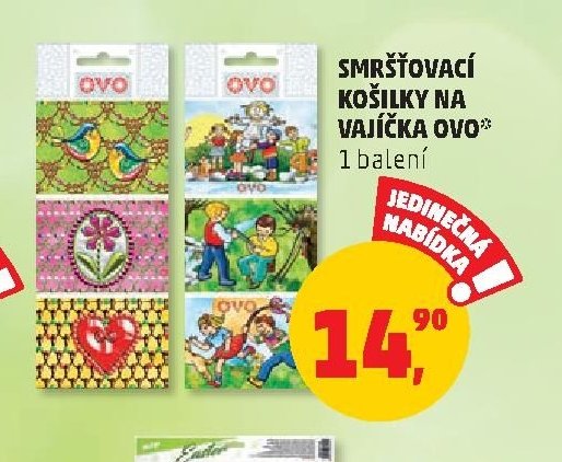 SMRŠŤOVACÍ KOŠILKY NA VAJÍČKA OVO