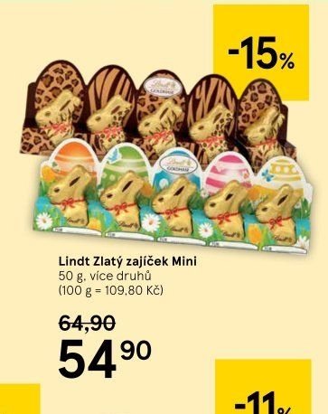 Lindt Zlatý zajíček Mini