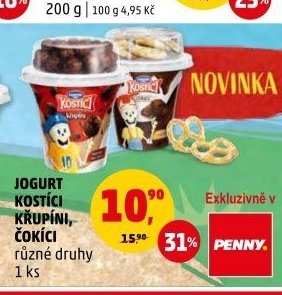 JOGURT KOSTÍCI KŘUPÍNI, ČOKÍCI
