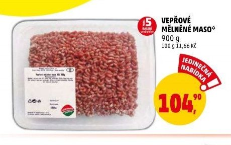 VEPŘOVÉ MĚLNĚNÉ MASO