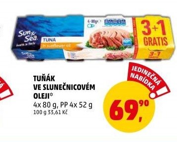 TUŇÁK VE SLUNEČNICOVÉM OLEJI