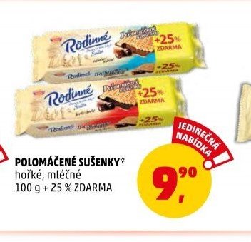 POLOMÁČENÉ SUŠENKY hořké, mléčné