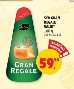 SÝR GRAN REGALE VALIO 180 g