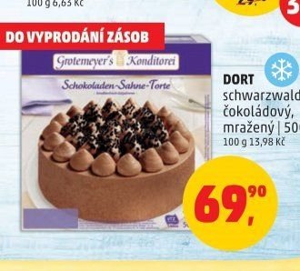 Dort schwarzwaldský, čokoládový