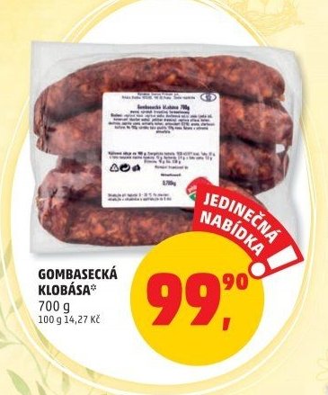 GOMBASECKÁ KLOBÁSA