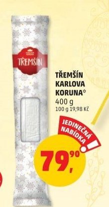 TŘEMŠÍN KARLOVA KORUNA