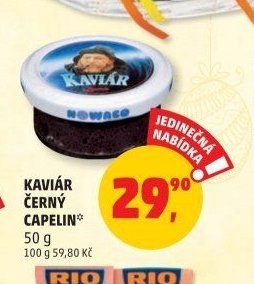 KAVIÁR ČERNÝ CAPELIN