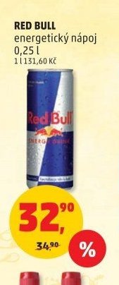 Red Bull energetický nápoj