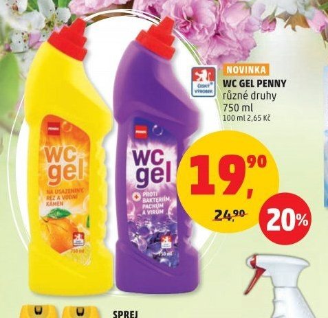 WC GEL PENNY různé druhy 750 ml