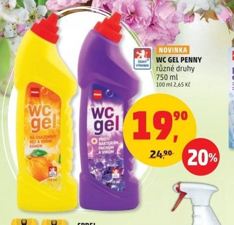 WC GEL PENNY různé druhy 750 ml