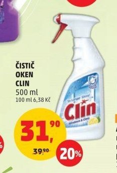 ČISTIČ OKEN CLIN 500 ml