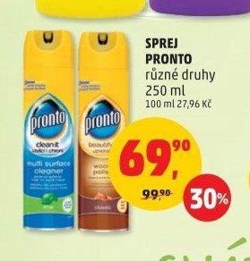 SPREJ PRONTO různé druhy 250 ml