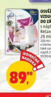 OSVĚŽOVAČ VZDUCHU GLADE DO ZÁSUVKY s náplní Relaxing Zen 20 ml