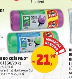 PYTLE DO KOŠE FINO 35/60 l / 30/20 ks