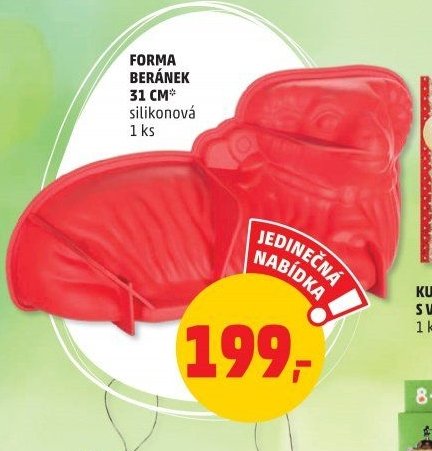 FORMA BERÁNEK 31 CM, silikonová