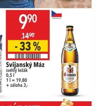 Svijanský Máz světlý ležák