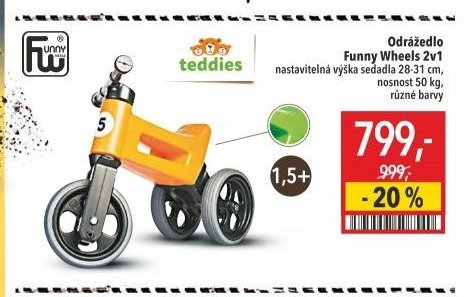 Odrážedlo Funny Wheels 2v1