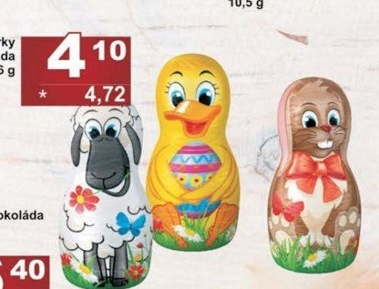 Čokoládové figurky velikonoční