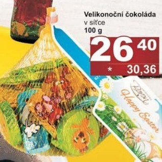 Čokoládové figurky velikonoční Baron