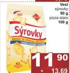 Krekry Sýrovky Vest
