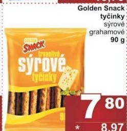Tyčinky trvanlivé Golden Snack