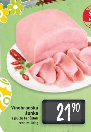 Vinohradská šunka z pultu lahůdek
