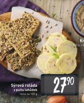 Sýrová roláda z pultu lahůdek