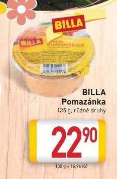 BILLA Pomazánka