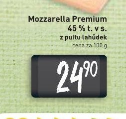 Mozzarella Premium 45 % t. v s.