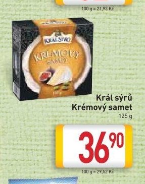 Král sýrů Krémový samet