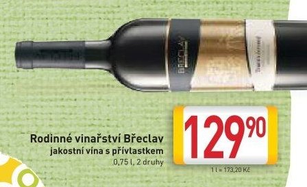 Rodinné vinařství Břeclav jakostní vína s přívlastkem