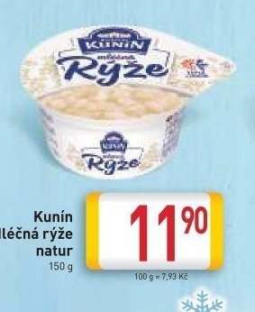 Kunín Mléčná rýže natur