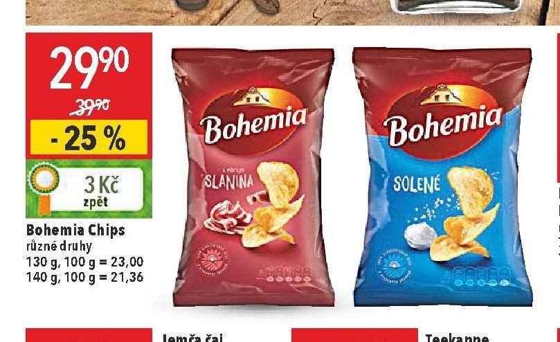 Bohemia Chips různé druhy