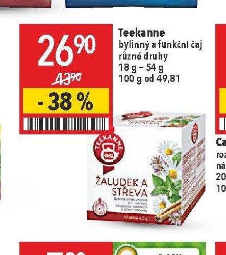 Teekanne bylinný a funkční čaj různé druhy 18 g - 54 g