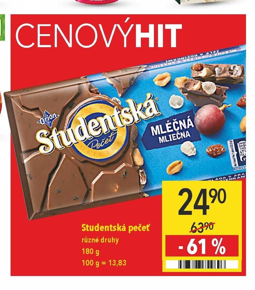 Studentská pečeť různé druhy 180 g