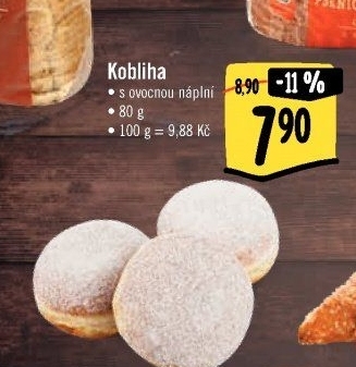 Kobliha s ovocnou náplní