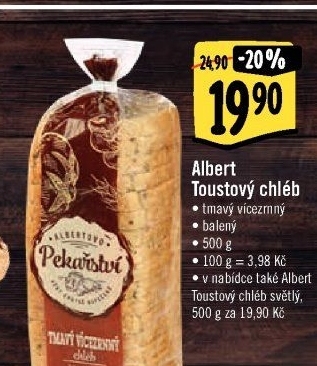 Toustový chléb Albert