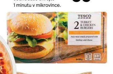 Tesco Burger krůta a kuře