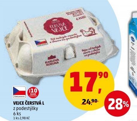 VEJCE ČERSTVÁ L z podestýlky 6 ks