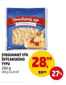 STROUHANÝ SÝR ŠVÝCARSKÉHO TYPU 200 g