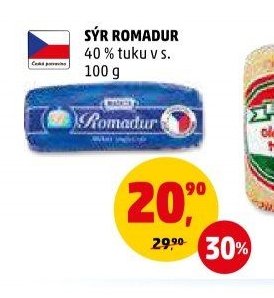 SÝR ROMADUR 40 % tuku v s. 100 g