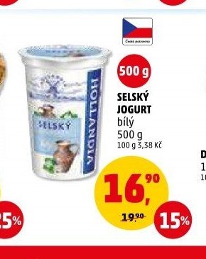 SELSKÝ JOGURT bílý 500 g