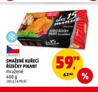 SMAŽENÉ KUŘECÍ ŘÍZEČKY PIKANT