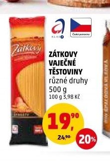 Zátkovy vaječné těstoviny