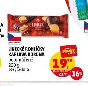 Linecké rohlíčky Karlova Koruna