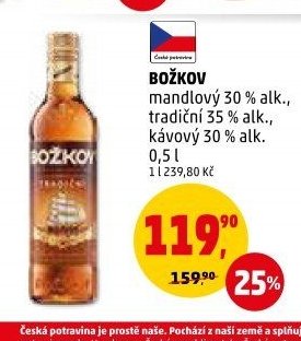 Božkov mandlový/tradiční/kávový